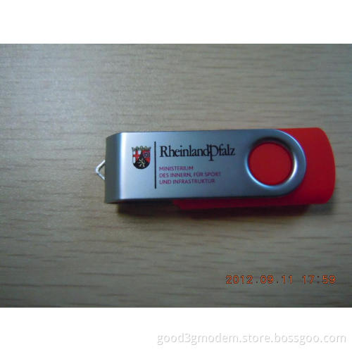 Hot OEM Custom Logo Promotional Gifts Swivel USB Flash Drive